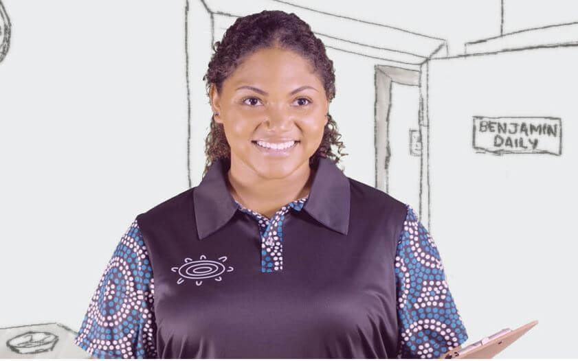 Care worker hero image