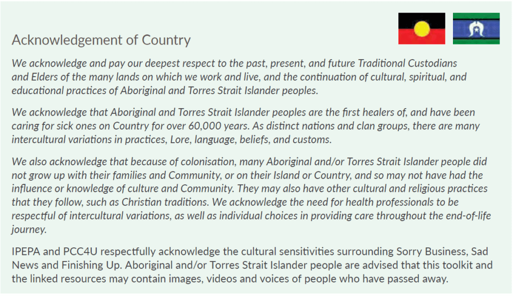 Acknowledgement of Country